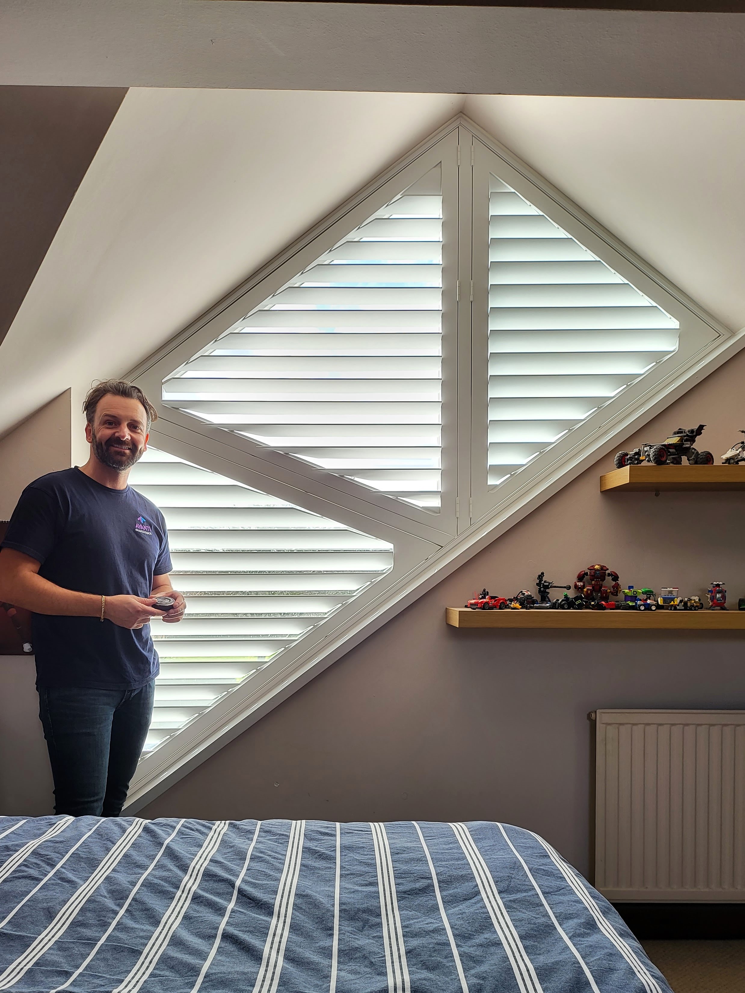 bespoke shaped blinds & shutters