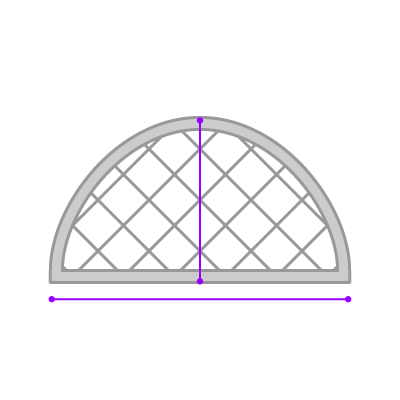measuring arched shape windows for blinds